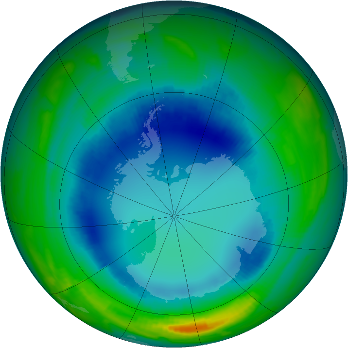 Ozone Map 1996-08-11